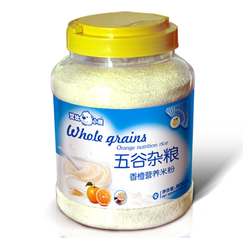 艾比小熊五谷雜糧香橙營養(yǎng)米粉