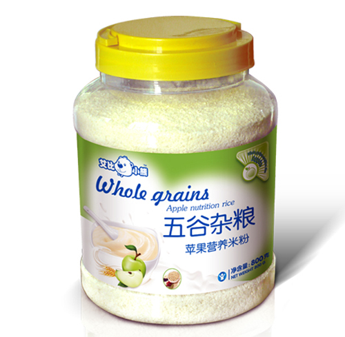 艾比小熊五谷雜糧蘋果營(yíng)養(yǎng)米粉