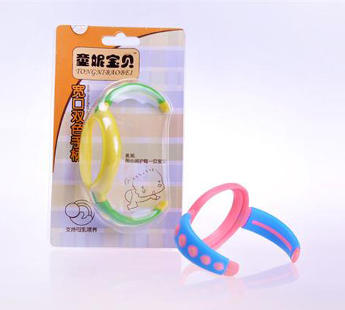 童妮寶貝寬口雙色手柄