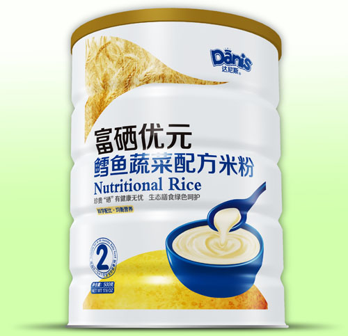 達尼斯富硒優(yōu)元鱈魚蔬菜米粉2段