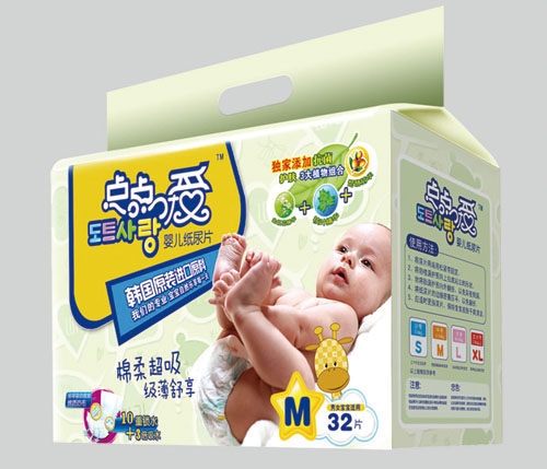 點(diǎn)點(diǎn)愛(ài)綿柔超吸嬰兒紙尿片M碼