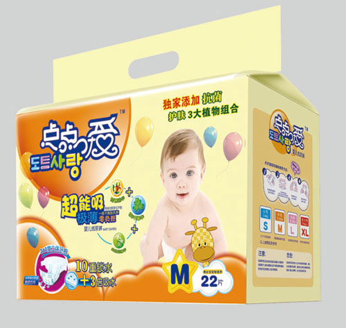 點(diǎn)點(diǎn)愛超能吸極薄嬰兒紙尿褲M碼