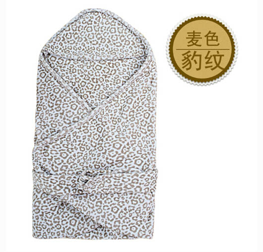 貝茜蒂麥色豹紋yinge抱被