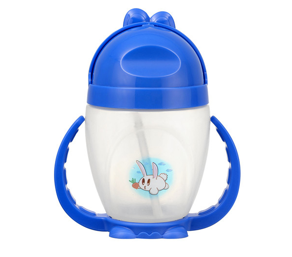 丘比兔藍(lán)色PP喝水杯330ml