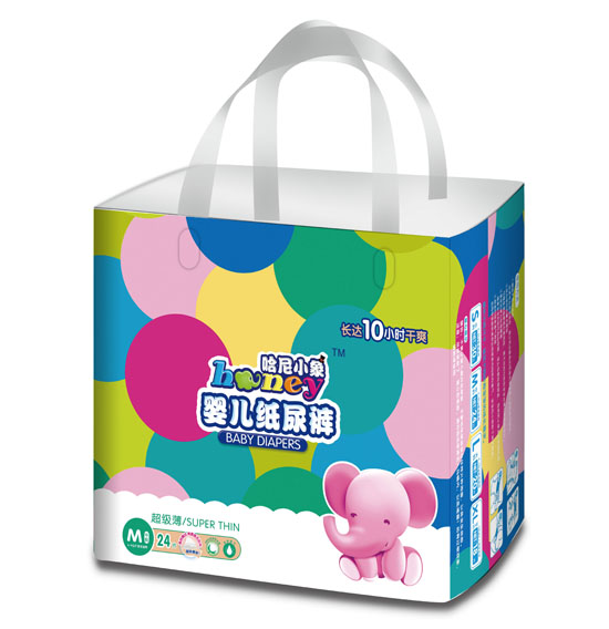 復(fù)件 哈尼小象超級薄嬰兒紙尿褲M碼24片