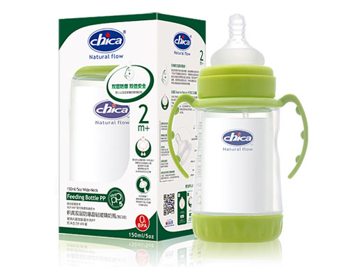 積高雙層防爆玻璃奶瓶(寬口徑)