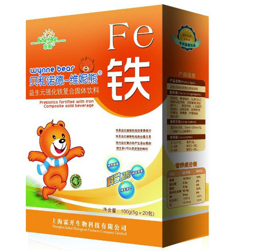 貝和諾德-維妮熊益生元強化鐵復合固體飲料
