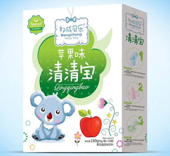 邦成貝樂(lè)清清寶盒裝蘋果味