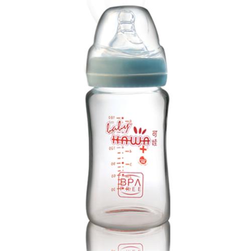 可娃寬口徑晶鉆玻璃奶瓶180ML