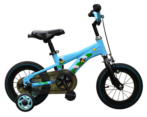 USEE優(yōu)適叢林鋁合金天際藍(lán)12寸兒童自行車(chē)1