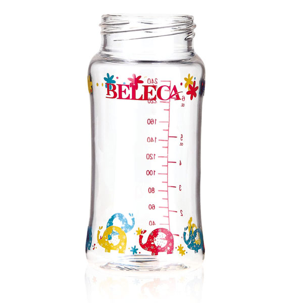 貝樂(lè)嘉時(shí)尚卡通奶瓶平身240ml