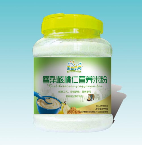 金頂貝貝雪梨核桃仁米粉