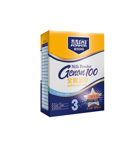 慧恩全能100超級金裝youe配方奶粉(盒裝400克)