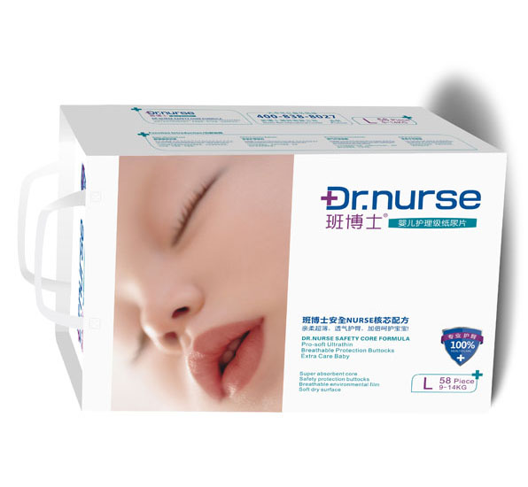 班博士嬰兒護理級紙尿片L碼58片大包