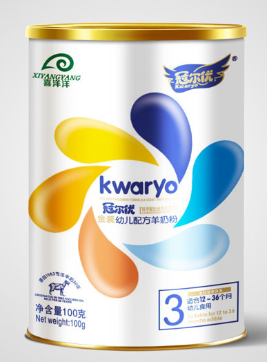 冠爾優(yōu)金裝yinge配方羊奶粉3段小聽(tīng)100g