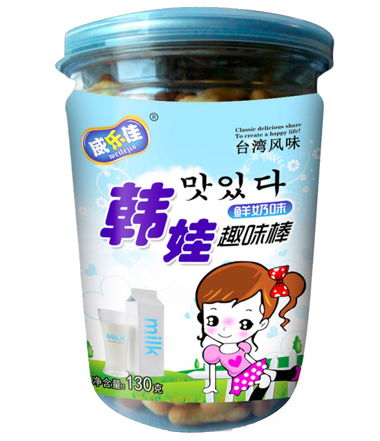 威樂(lè)佳韓娃趣味棒鮮奶味