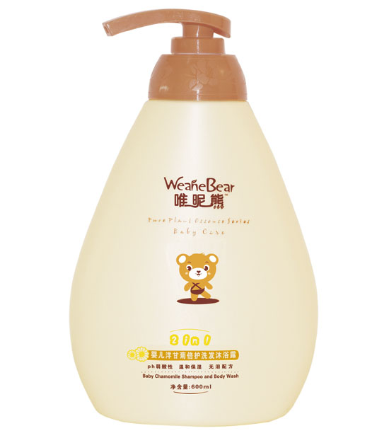 唯昵熊嬰兒洋甘菊倍護洗發(fā)沐浴露600ml