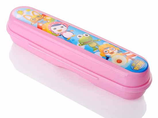 慈愛寶露露筷勺盒3件套粉色