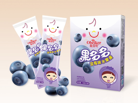歐貝可藍(lán)莓味水果條