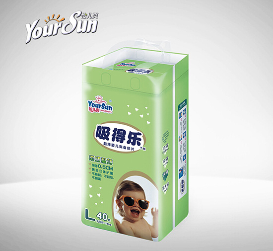 怡兒爽吸得樂(lè)超薄爽身yinge紙尿片L40片