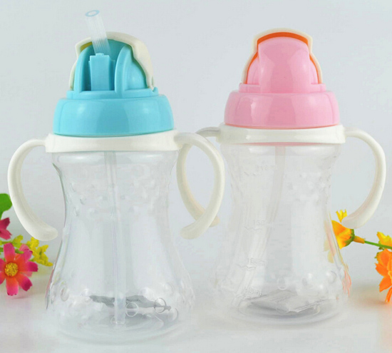 聰貝吸管式寶寶水杯210ml