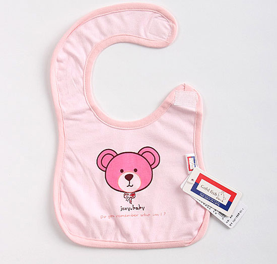 金色小魚(yú)單面素色純棉搭肩口水圍