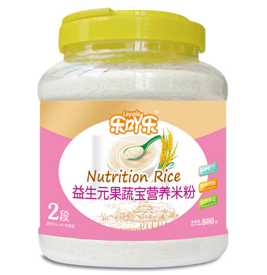 樂(lè)吖樂(lè)益生元果蔬寶營(yíng)養(yǎng)米粉2段