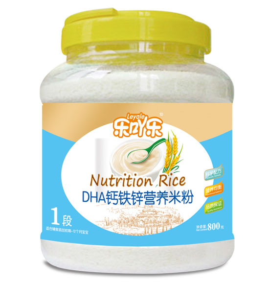 樂吖樂DHA鈣鐵鋅營養(yǎng)米粉1段