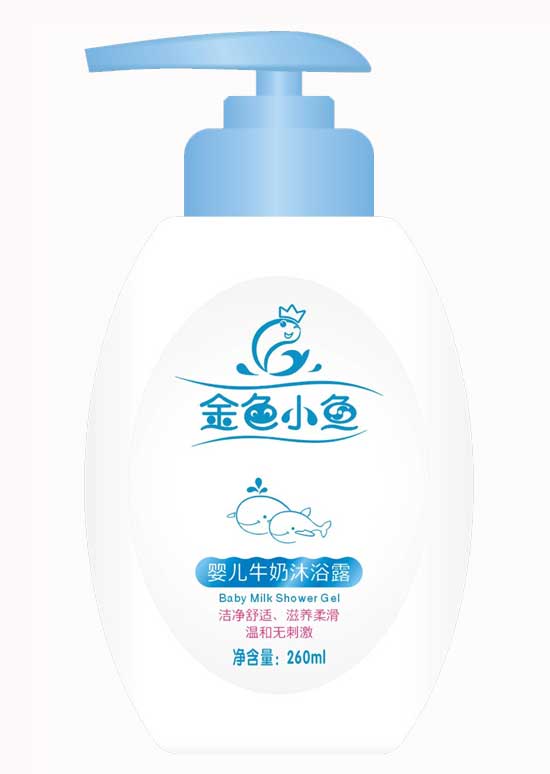 金色小魚260mlyinge牛奶沐浴露