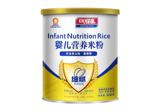 巨日星童細膩型淮山粉+葛根粉嬰兒營養(yǎng)米粉(聽裝)