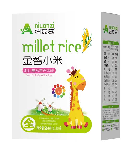 紐安滋淮山薏米金智小米營養(yǎng)米粉全段(盒)