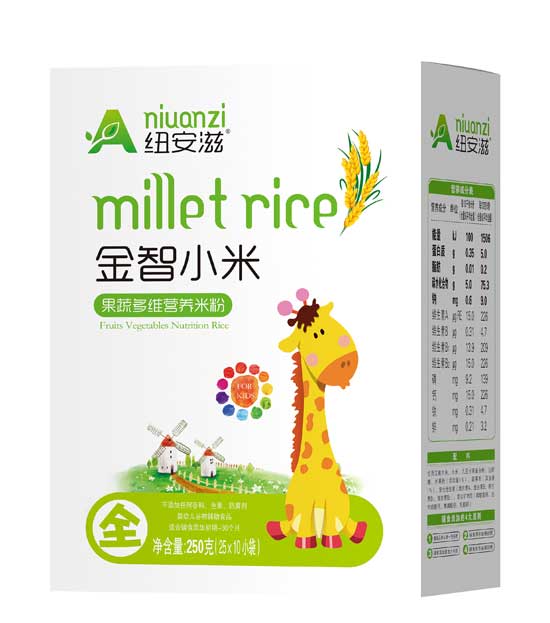 紐安滋果蔬多維金智小米營(yíng)養(yǎng)米粉全段(盒)