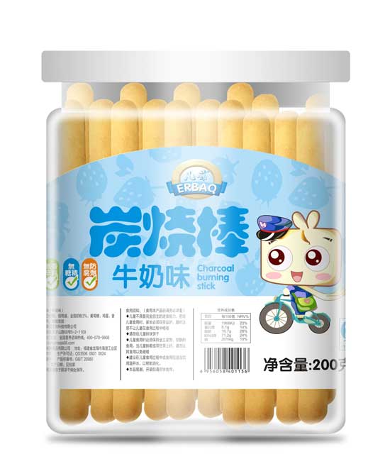 兒葆牛奶味炭燒棒