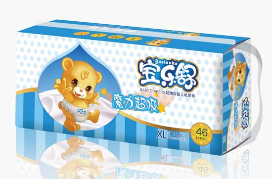 寶樂(lè)舒魔力超吸超薄紙尿褲大包XL碼
