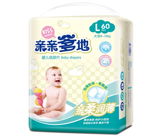 親親爹地親柔潤薄紙尿片L