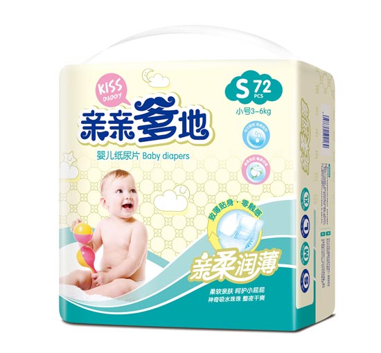 親親爹地親柔潤薄紙尿片S