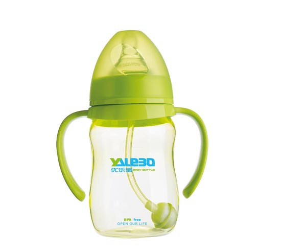 優(yōu)樂(lè)寶PP抗菌寬口徑有柄自動(dòng)奶瓶210ML(M)