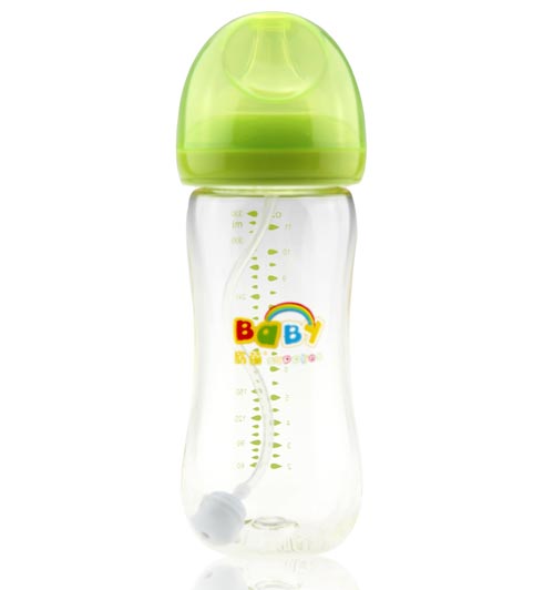 欣苗新升級蘑菇頭PA奶瓶330ml綠色