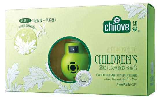 幼愛yingye艾草驅(qū)蚊片組合-45ml×2瓶+1只