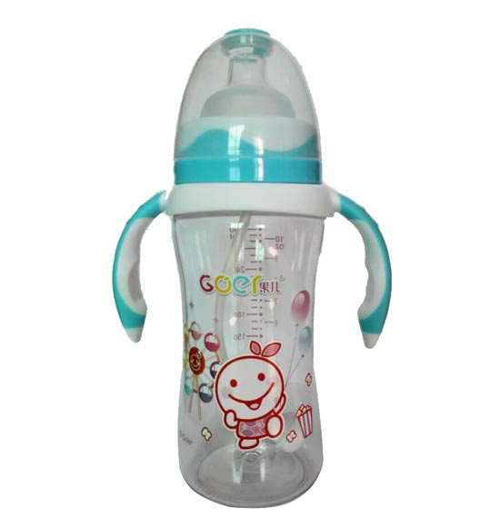 果兒300MLtritan晶透奶瓶藍(lán)色