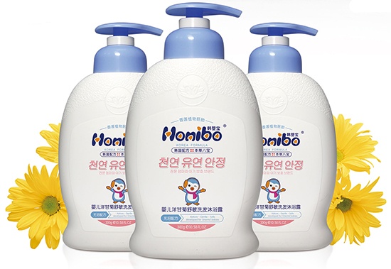 韓嬰寶嬰兒洋甘菊舒敏洗發(fā)沐浴露