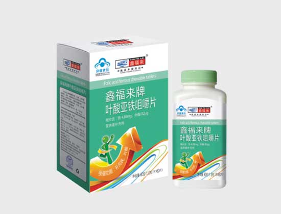 鑫福來(lái)牌葉酸亞鐵咀嚼片