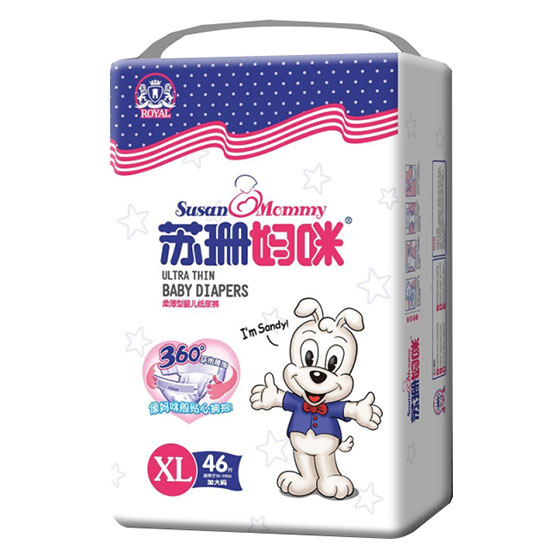 蘇珊媽咪柔薄型yinge紙尿褲XL46片