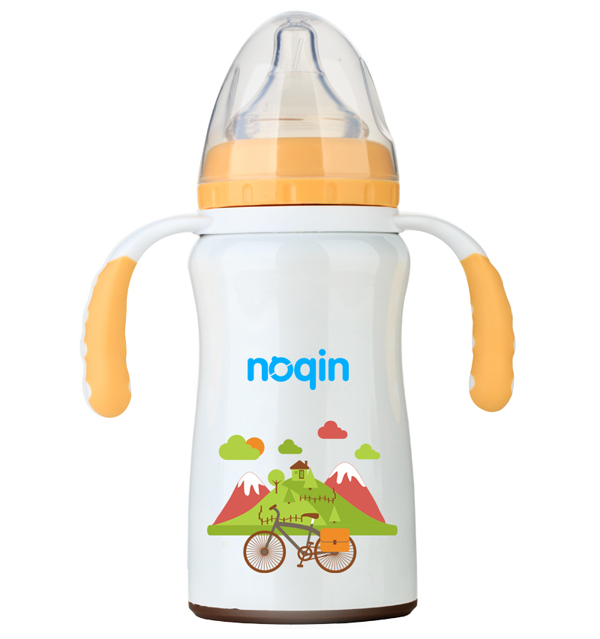 諾親保溫奶瓶 黃色200ml