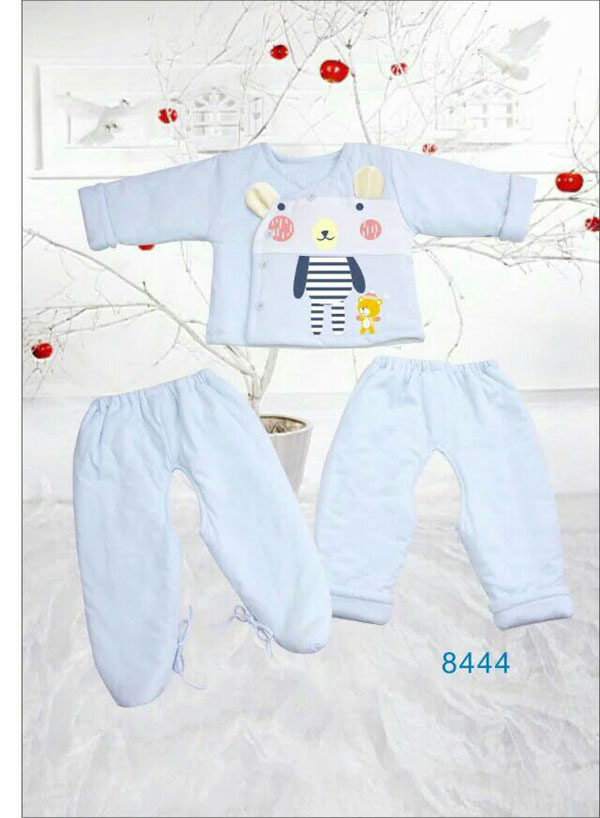 快樂(lè)小天天保暖棉衣套裝 淺藍(lán)色
