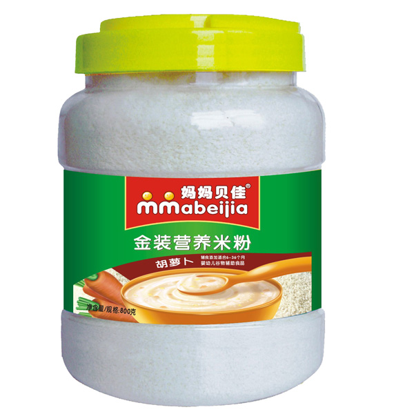 媽媽貝佳胡蘿卜800克營(yíng)養(yǎng)米粉