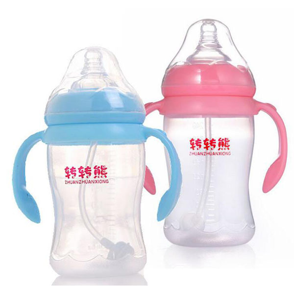 轉(zhuǎn)轉(zhuǎn)熊yinge寬口徑PP塑料奶瓶180ml