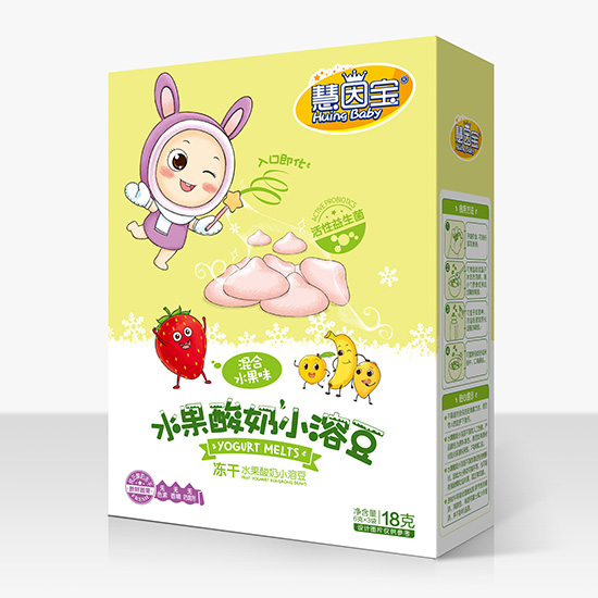 慧因?qū)?水果酸奶小溶豆-混合水果味