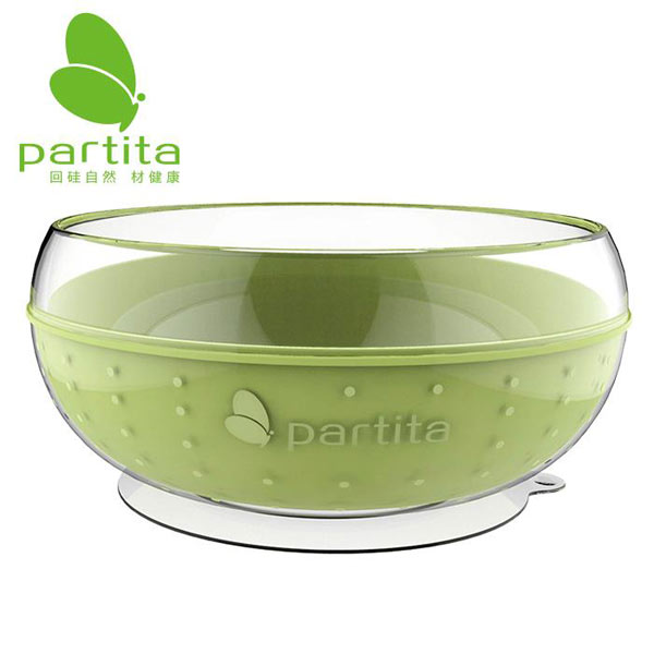 partita兒童吸盤(pán)碗綠色