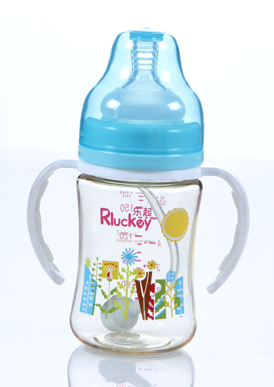 樂起PPSU防滑奶瓶180ml藍(lán)色